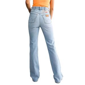 Wrangler 626 Earth Wash Flare Jeans High Rise Classic Denim Size 29/30